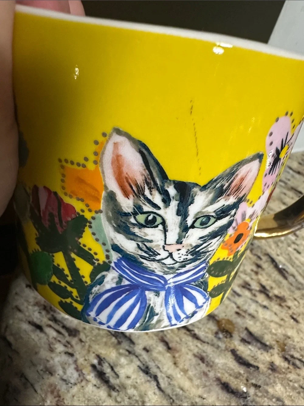 Francesca Kaye Feline Atelier Mug - yellow